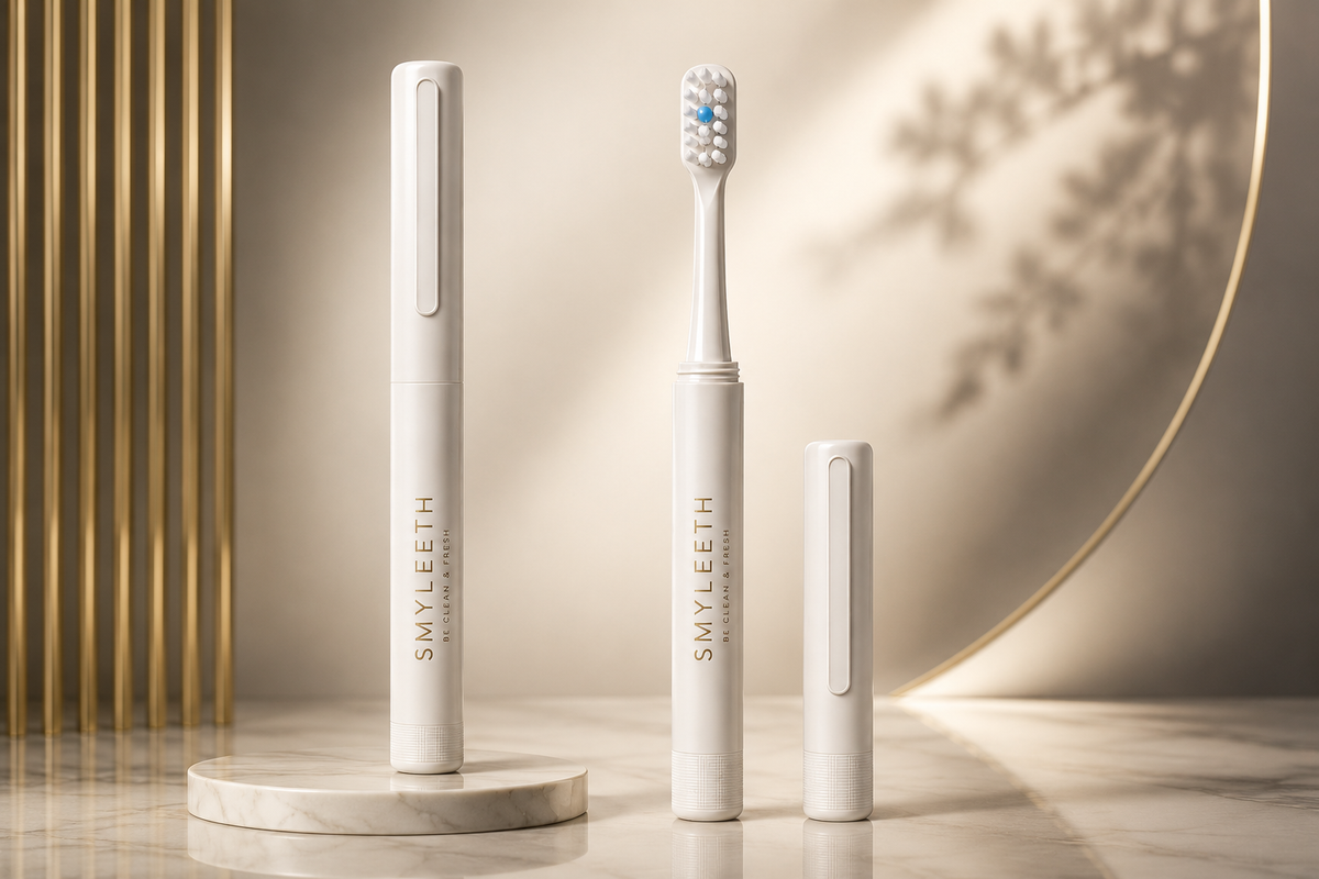 SMYLEETH – La brosse à dents nomade avec dentifrice intégré